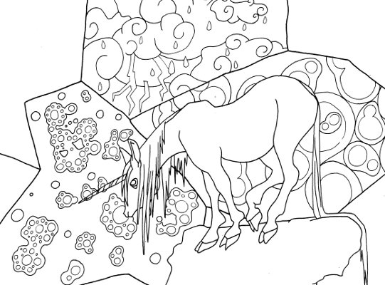 unicorns coloring pages for adults